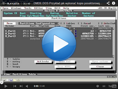 Przykład jak wykonać kopie posektorową z dysku na dysk DMDE DOS ver. 1.38.06